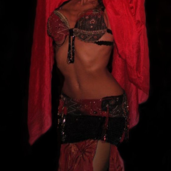 Handcrafted Belly Dance Costume Sets and Hip Scarves for Sale - Picture 10 of 15